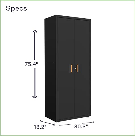 itbe for Home Ready-to-Assemble Garage Two Door Tall Steel Cabinet
