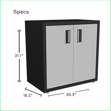 itbe for Home Ready-to-Assemble Steel Cabinet with Two Doors