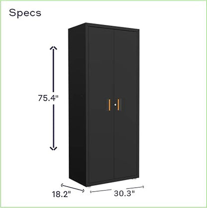 itbe for Home Ready-to-Assemble Garage Two Door Tall Steel Cabinet