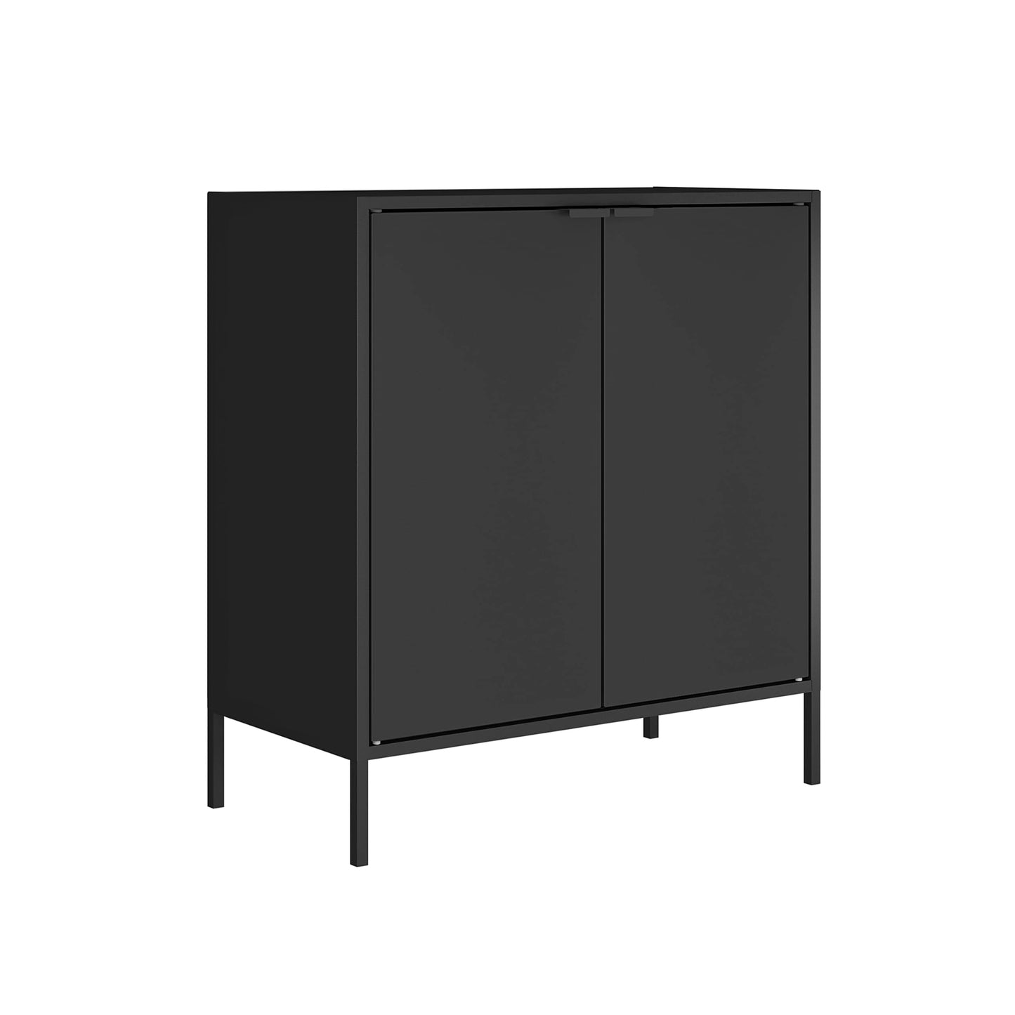 itbe Modern Cabinet with Doors – Sideboard and Buffet for Kitchen, Living Room, Dining Room, Entryway, Laundry Room – Steel Accent Cabinet with Shelves & Powder-Coated Finish