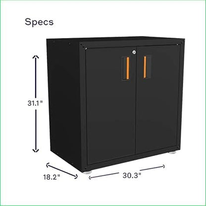 itbe for Home Ready-to-Assemble Steel Cabinet with Two Doors