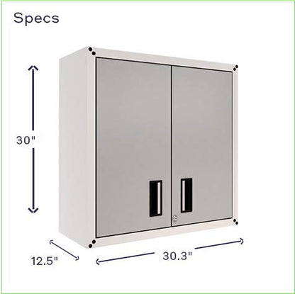 itbe for Home Ready-to-Assemble Wall Steel Cabinet with Two Doors