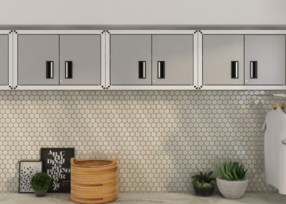 itbe for Home Ready-to-Assemble Small Wall Steel Cabinet 2 Doors