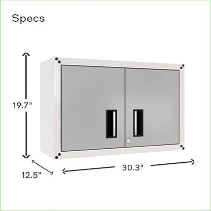 itbe for Home Ready-to-Assemble Small Wall Steel Cabinet 2 Doors
