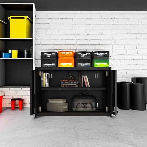 itbe for Home Ready-to-Assemble Small Wall Steel Cabinet 2 Doors