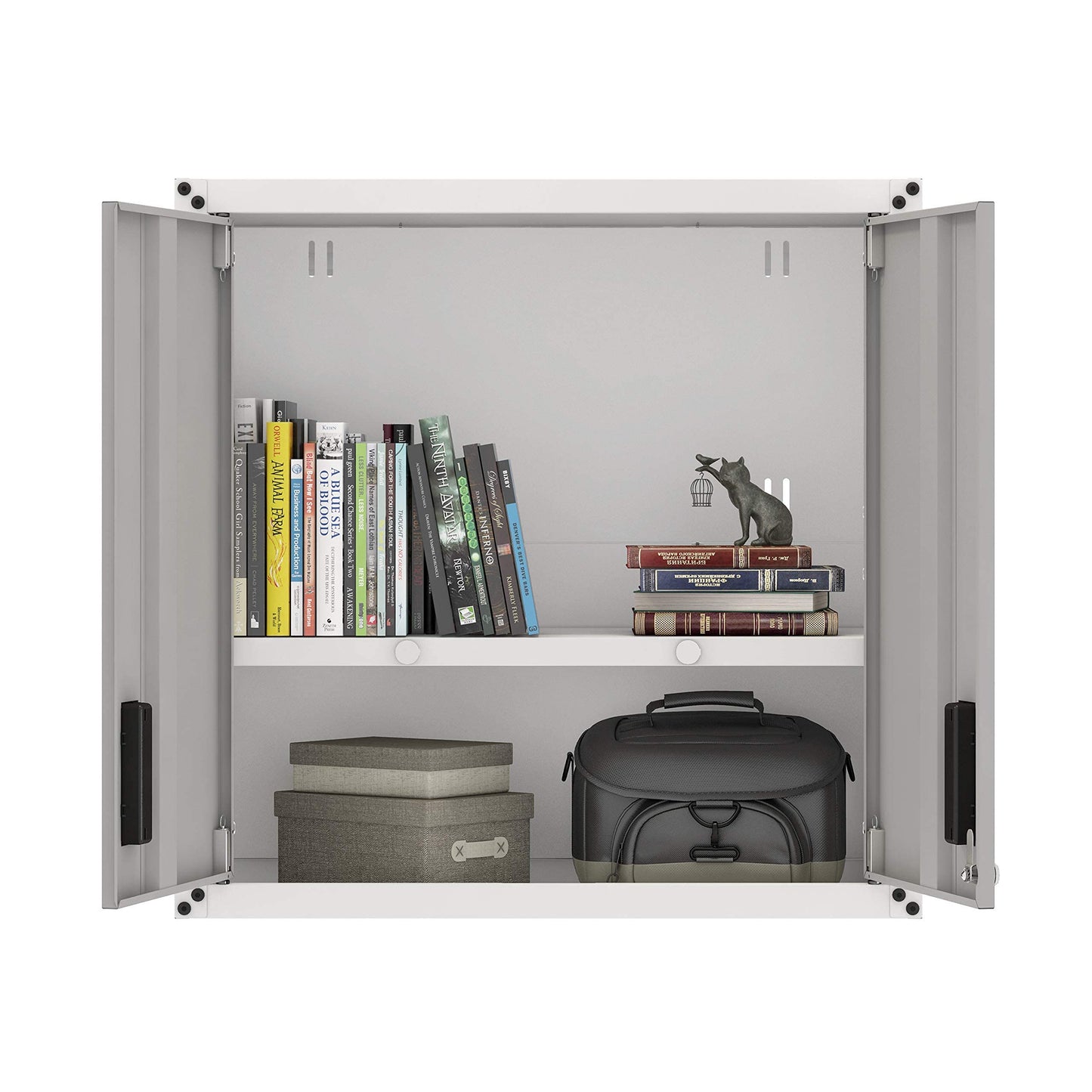 itbe for Home Ready-to-Assemble Wall Steel Cabinet with Two Doors